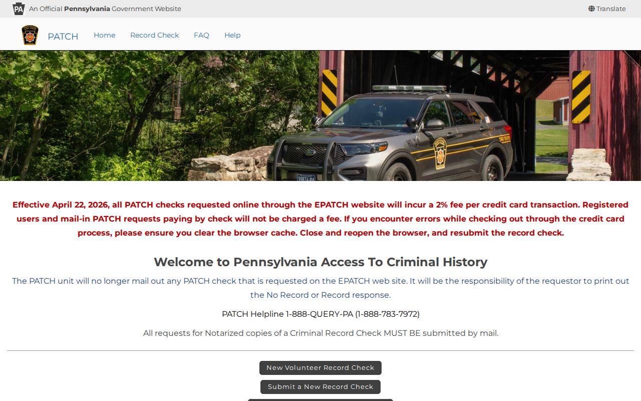 Potter County criminal history search through Pennsylvania PATCH