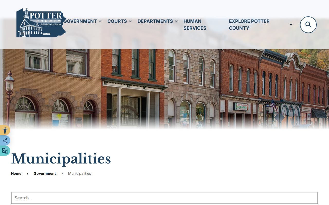 Potter County criminal records by borough and municipality